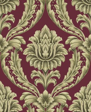 Klasik damask seamless modeli 