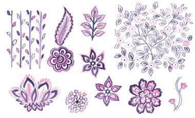 Suluboya çizim : Paisley Style