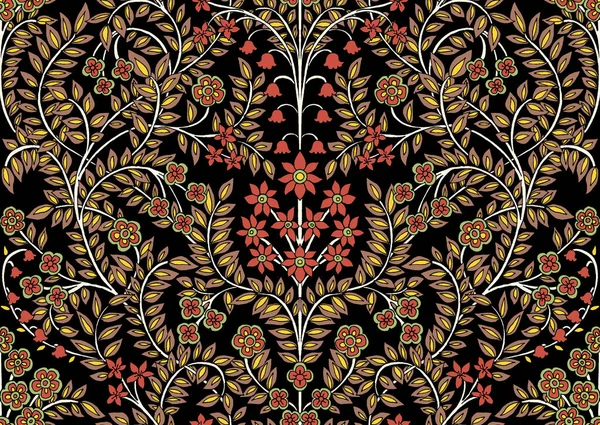 Hand Drawn Seamless Pattern Design Paisley Style — Stock Photo, Image