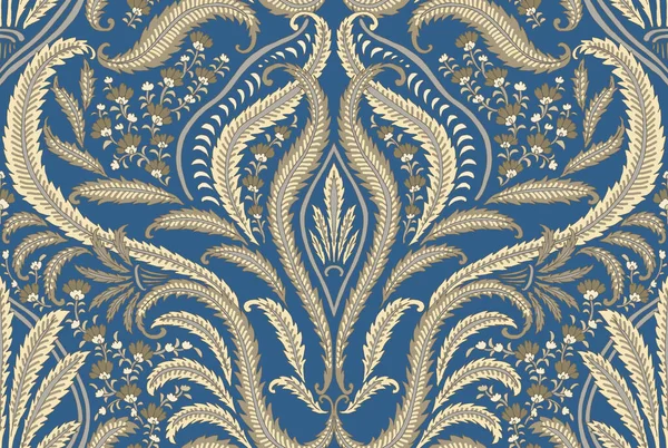 Handritad Sömlös Mönsterdesign Paisley Style — Stockfoto