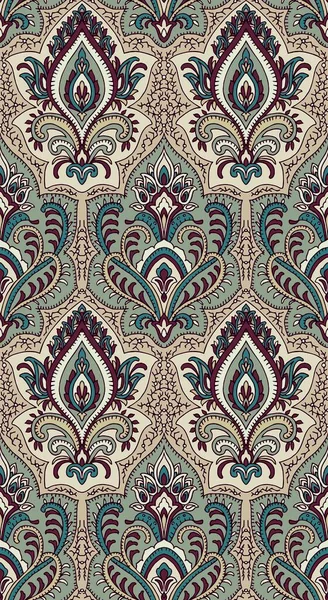 Vektor Sömlös Mönster Design Paisley Style — Stock vektor