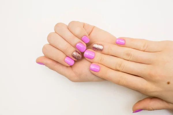 Nails . Manicure, pedicure beauty salon concept hands,