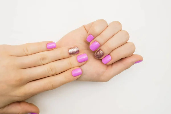 Nails . Manicure, pedicure beauty salon concept hands,