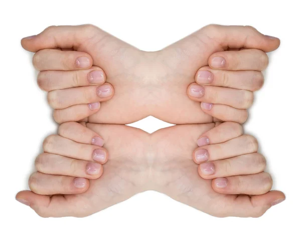 Pielęgnacja paznokci i Manicure piękne kobiece dłonie — Zdjęcie stockowe