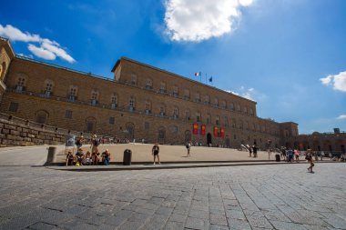 Floransa (Firenze), 28 Temmuz 2017 - Pitti Sarayı, Floransa (Firenze), İtalya Tuscany görünümünü.