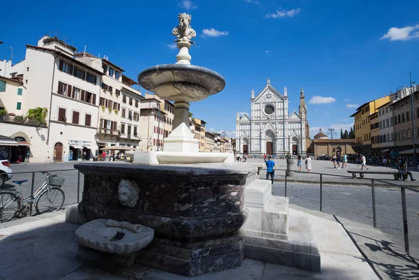 Florencia Firenza Julio 2017 Iglesia Santa Croce Florencia Firenze Toscana —  Fotos de Stock