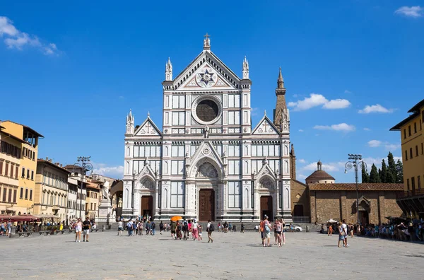 Floransa (Firenze) 28 Temmuz 2017 - Santa Croce Kilisesi (Firenze) Floransa'da, Tuscany, İtalya