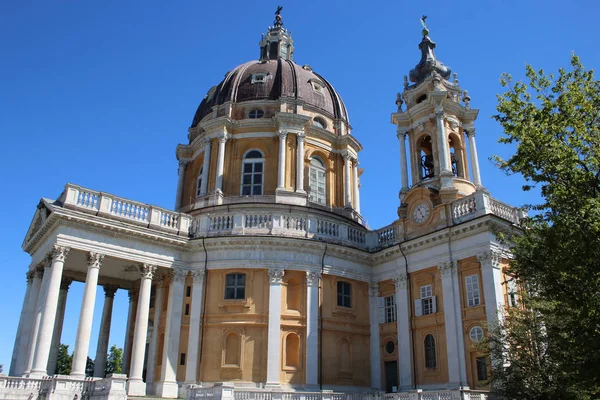 Basilica Superga Eine Barocke Kirche Auf Turin Torino Hügeln Italien — Stockfoto