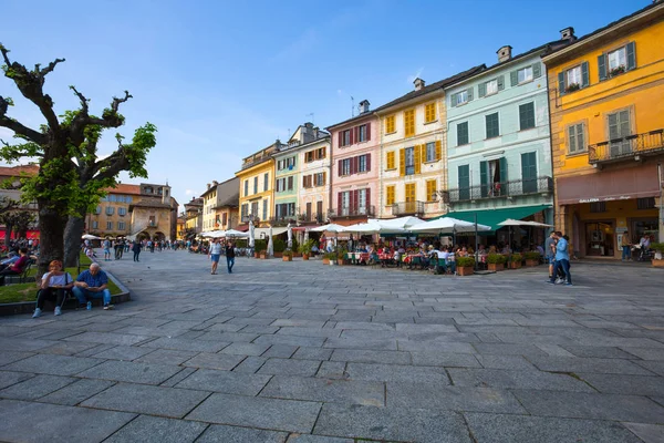 Orta San Giulio Italia Abril 2018 Vista Del Centro Del —  Fotos de Stock