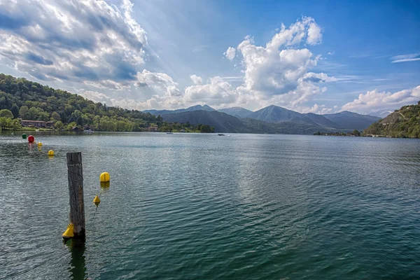 Vista Del Lago Orta Lago Orta Italia Lago Orta Cusio — Foto de Stock