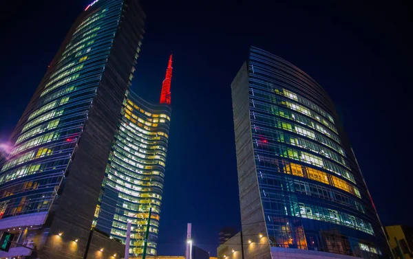 Mailand Dezember 2015 Der Ikonische Wolkenkratzer Unicredit Tower Der Modernen — Stockfoto