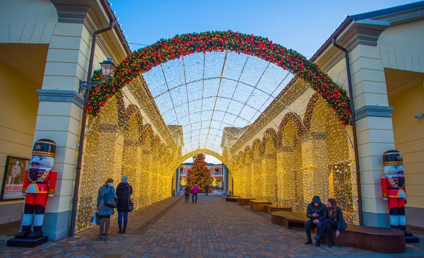 Milano Italien December 2016 Shoppingcenter Nära Milano Julen Dagar Italien — Stockfoto