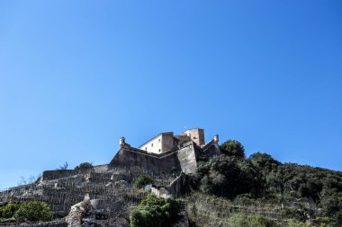 Castel San Giovanni (St. John Castle) Final Ligure, Savona, (Finalborgo), Liguria, İtalya
