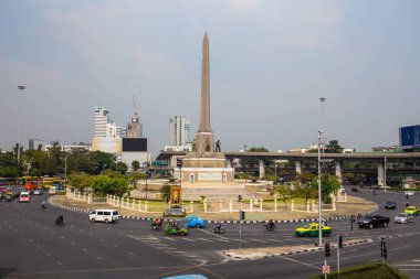 Bangkok, Tayland, Şubat, 9 2017 - Zafer Anıtı Bangkok şehir, Tayland