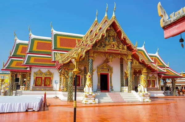 Phra Choeng Chum Chrám Sakon Nakhon Thajsko — Stock fotografie