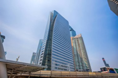 02 Şubat 2017 - binalar ve Bts Tren Tren İstasyonu Chong Bangkok'un Bangkok, Tayland, Bangkok, Tayland, Thailand,