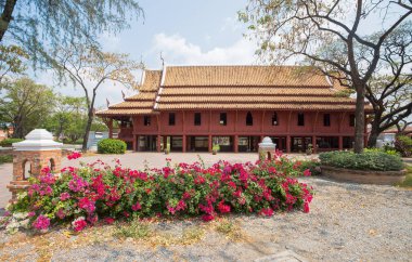 Samut Prakan, Tayland, Mart, 6, 2017-kaplan Kral'ın Sarayı, Phetchburi antik şehir parkı, Muang Boran, Samut Prakan Eyaleti, Tayland