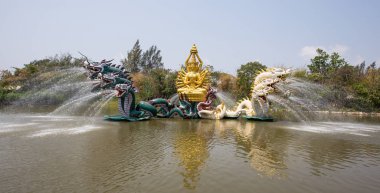 Samut Prakan, bir mucize gerçekleştirme antik şehir parkı, Muang Boran, Samut Prakan Eyaleti, Tayland Tayland, Mart, 6, 2017 - Bodhisattva Avalokitesvara (Kuan-Yin)