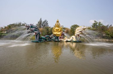 Samut Prakan, bir mucize gerçekleştirme antik şehir parkı, Muang Boran, Samut Prakan Eyaleti, Tayland Tayland, Mart, 6, 2017 - Bodhisattva Avalokitesvara (Kuan-Yin)