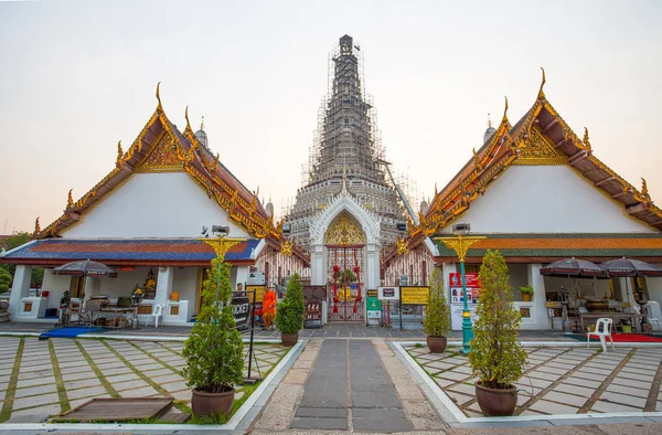 Bangkok Thajsko Březen 2017 Chrám Wat Arun Poblíž Řeky Chao — Stock fotografie
