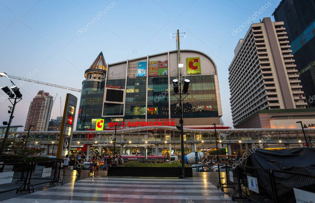 BANGKOK, THAILAND, MARCH 01, 2017 -  Big C Supercenter mall building locate at Rachdamri road branch in Bangkok, Thailand. It is one of largest shopping department store in Thailand