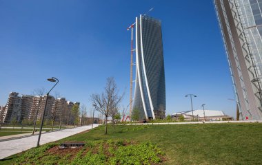 Milan, İtalya, 28 Şubat 2017 - Hadid kule hayatında
