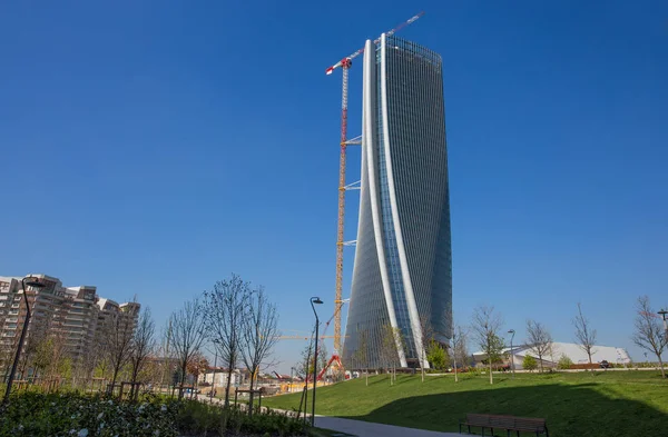Milano Italia Marzo 2017 Torre Hadid Nel Complesso City Life — Foto Stock