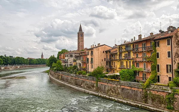 Utsikt Över Adige Floden Vid Staden Verona Italien — Stockfoto