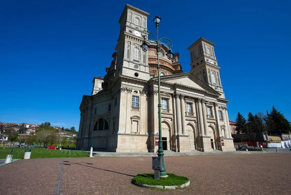 Vicoforte Sanctuary Cuneo Province Piemonte Italy Largest Elliptical Dome World — Stock Photo, Image