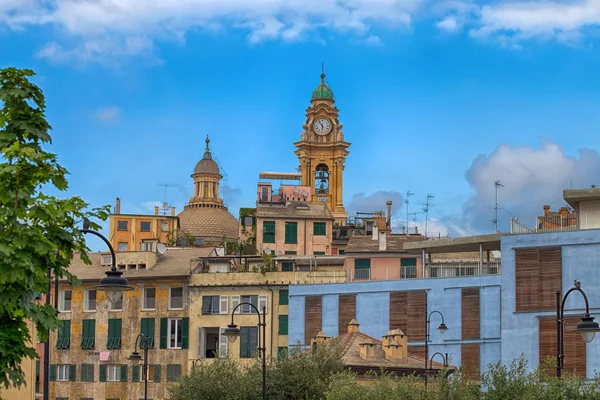 Iglesia Edificios Centro Histórico Génova Italia —  Fotos de Stock