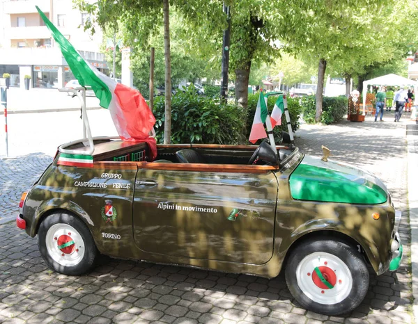 Asti Italy May 2016 Funny Car Created Military National Meeting — Stock Photo, Image