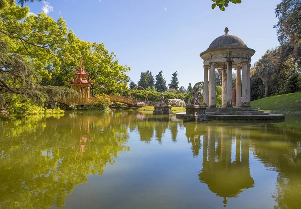 Diana Tempel Villa Durazzo Pallavicini Genua Pegli Italië — Stockfoto