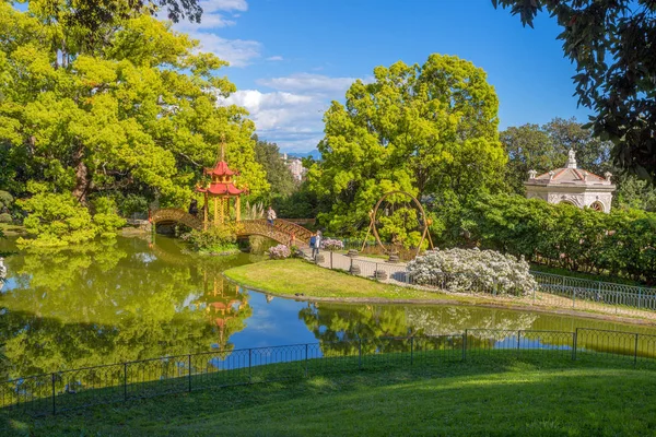 Diana Tempel Villa Durazzo Pallavicini Genua Pegli Italië — Stockfoto