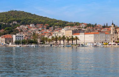 Split, Hırvatistan, 9 Eylül 2016 - Split, Dalmaçya, Hırvatistan Adriyatik Denizi sahilinde görünümünü.