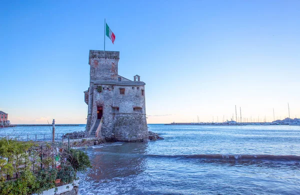 The ancient castle on the sea, Rapallo, Genoa (Genova), Italy