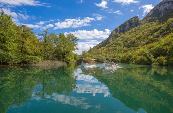 Omis Croatia September 2017 View Cetina River Omis Almissa City — Stock Photo, Image