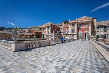 Genoa (Genova), Temmuz, 2, 2017 - Cenova, İtalya, The Royal Palace, Palazzo Reale İtalyan şehir, Cenova, Unesco Dünya Mirası, İtalya.