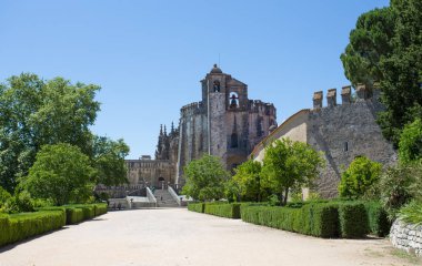 Tomar, Portekiz 18 Haziran 2016 - Mesih'in Order of Convent bir dini yapı ve Roma Katolik Tomar, Portekiz'de bina var. UNESCO Dünya Mirası