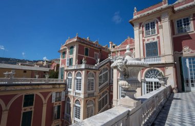 Genoa (Genova), Temmuz, 2, 2017 - Cenova, İtalya, The Royal Palace, Palazzo Reale İtalyan şehir, Cenova, Unesco Dünya Mirası, İtalya.