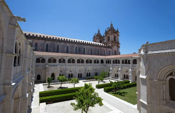 Alcobaca Portugal Junio 2016 Jardín Patio Interior Del Monasterio Santa — Foto de Stock