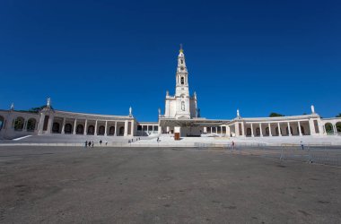 FATIMA, PORTUGAL June 18 , 2016: The Sanctuary of Fatima, which is also referred to as the Basilica of Lady Fatima, Portugal clipart