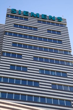 Cenova İtalya 30 Ekim 2016 - Siemens bina, Cenova Siemens İtalya'nın yeni merkeze / gökdelen / inşaat / iş / ticaret