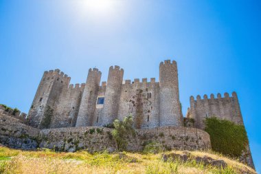 Ortaçağ Kalesi Obidos Portekizce köyü / kale / kale / Portekiz