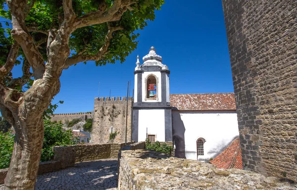 Обидуш Португалия Город Средневековыми Домами — стоковое фото