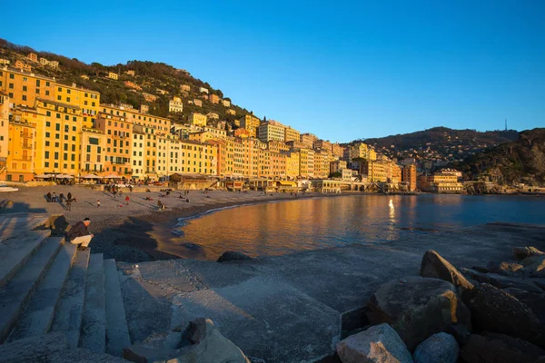 Camogli Italië Januari 2018 Uitzicht Stad Van Camogli Genua Genova — Stockfoto