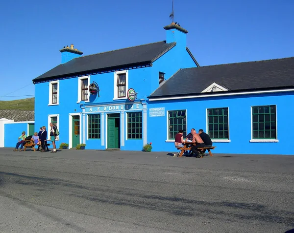 Fanore Clare Ireland Donohue Blue Pub Landmark Burren — Stock Photo, Image