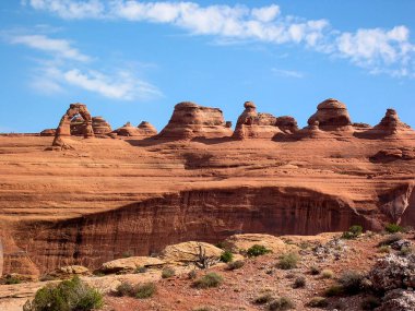 Hassas kemer bakış açısı, Arches National Park, Utah, Amerika