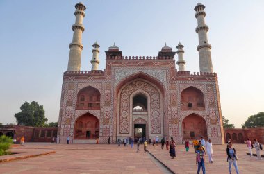 Sikandra, Hindistan, Octoner 10, 2017 - Akbar mezar Sikandra, çevre Agra, Uttar Pradesh devlet, Kuzey Hindistan, Asya