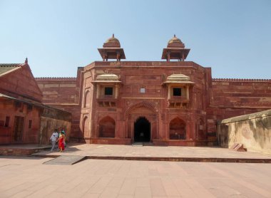 Agra, Hindistan, 16 Ekim 2017 - Fatehpur Sikri Hindistan, bölge Agra, Uttar Pradesh, Hindistan, Asya'nın şehrinde yer alan bir bölümüdür.