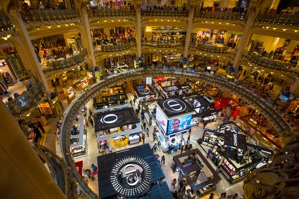 Paris Frankrike September 2018 Galeries Lafayette Interiör Paris Frankrike — Stockfoto